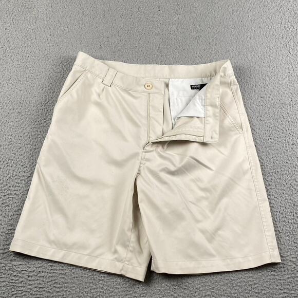 Under Armour Performance Shorts Men's 34 Light Beige Workout Athletic Causal - Picture 1 of 12